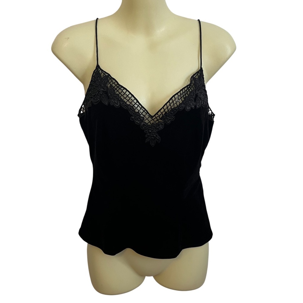 Rimini by shaw black velvet tank women size 6